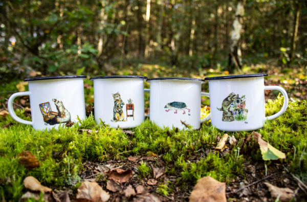 Mug in the forest